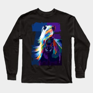 Animals Horse Pop Art Long Sleeve T-Shirt